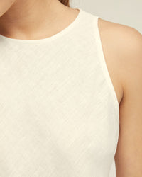 ELOUISE LINEN TOP WOMENS TOPS