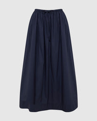 Olive Cotton Maxi Skirt WOMENS SKIRTS