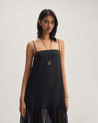 Kristel Linen And Mesh Dress WOMENS DRESSES