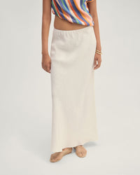 Kacie Linen Bias Skirt WOMENS SKIRTS