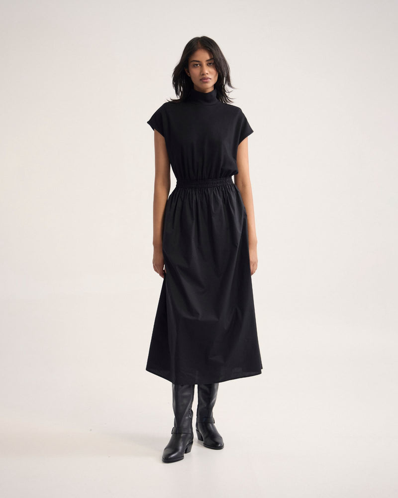 Esrealla High Collar Dress WOMENS DRESSES