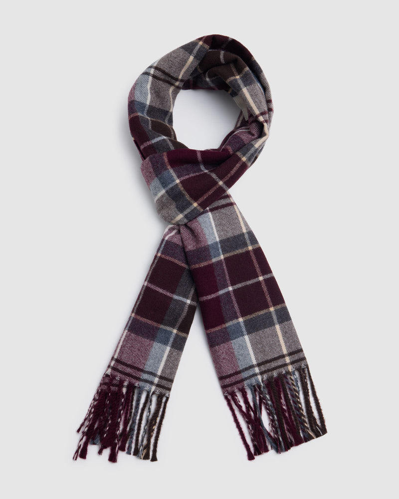 Brooks Wool Check Scarf