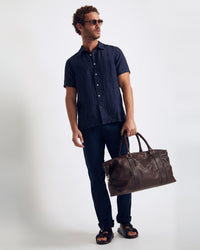 NEW FOSTER LEATHER OVERNIGHT BAG MENS ACCESSORIES