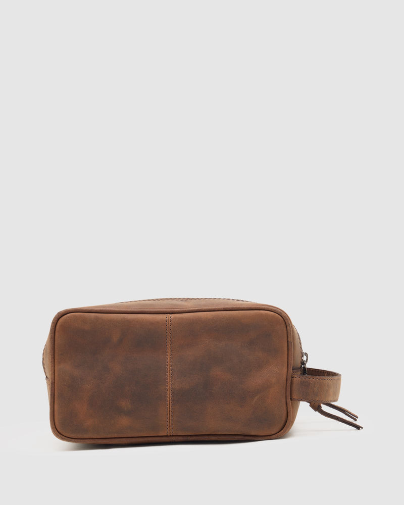 Barton Leather Wash Bag MENS ACCESSORIES