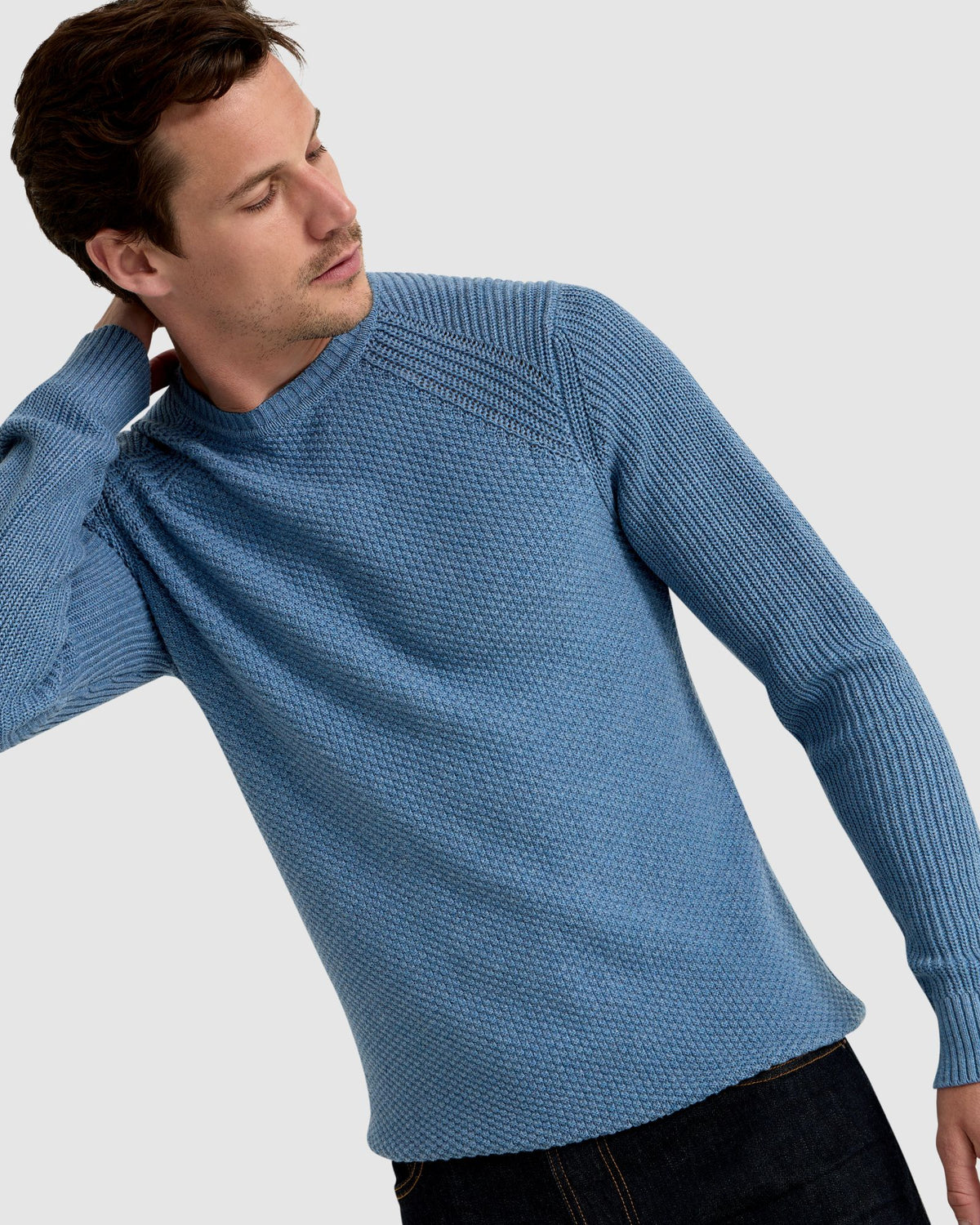 BRUNO COTTON CREW NECK PULLOVER MENS KNITWEAR