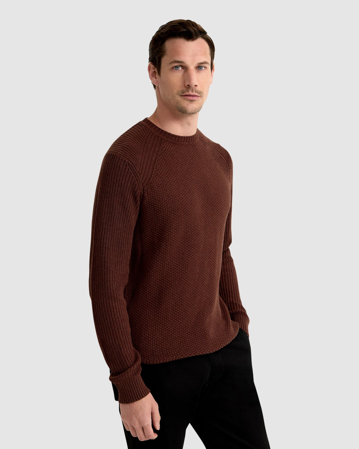 BRUNO COTTON CREW NECK PULLOVER MENS KNITWEAR