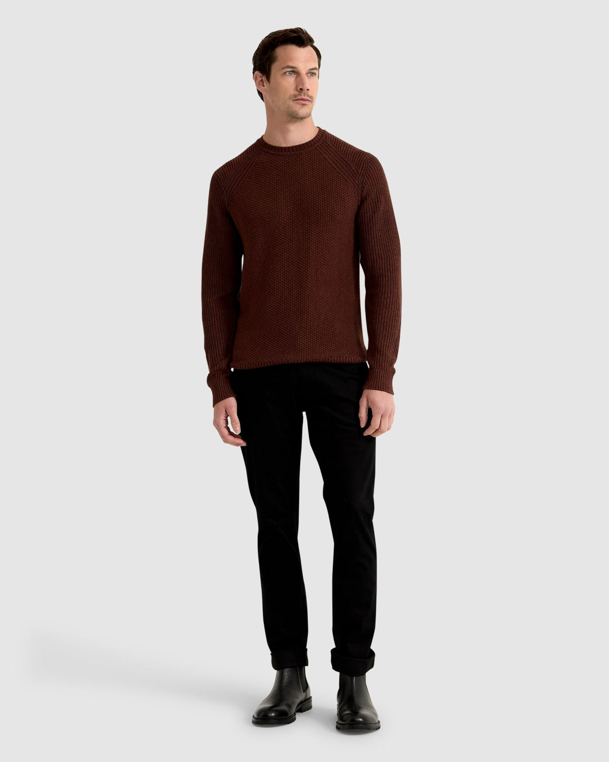 BRUNO COTTON CREW NECK PULLOVER MENS KNITWEAR