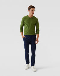 V-NECK PURE MERINO WOOL KNIT MENS KNITWEAR