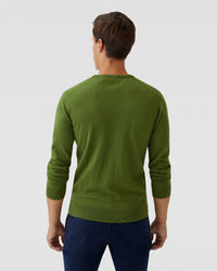 V-NECK PURE MERINO WOOL KNIT MENS KNITWEAR