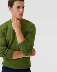 V-NECK PURE MERINO WOOL KNIT MENS KNITWEAR