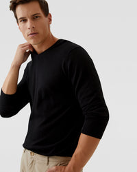 V-NECK PURE MERINO WOOL KNIT MENS KNITWEAR