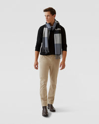 V-NECK PURE MERINO WOOL KNIT MENS KNITWEAR