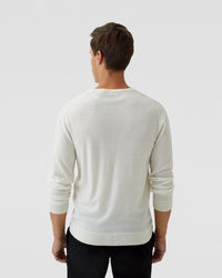 V-NECK PURE MERINO WOOL KNIT MENS KNITWEAR