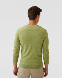 CREW NECK MERINO WOOL KNIT MENS KNITWEAR