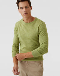 CREW NECK MERINO WOOL KNIT MENS KNITWEAR