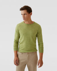 CREW NECK MERINO WOOL KNIT MENS KNITWEAR