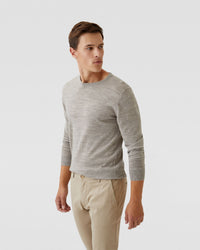 CREW NECK MERINO WOOL KNIT MENS KNITWEAR