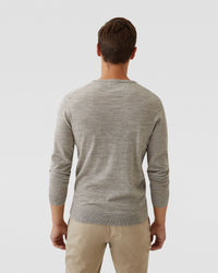 CREW NECK MERINO WOOL KNIT MENS KNITWEAR
