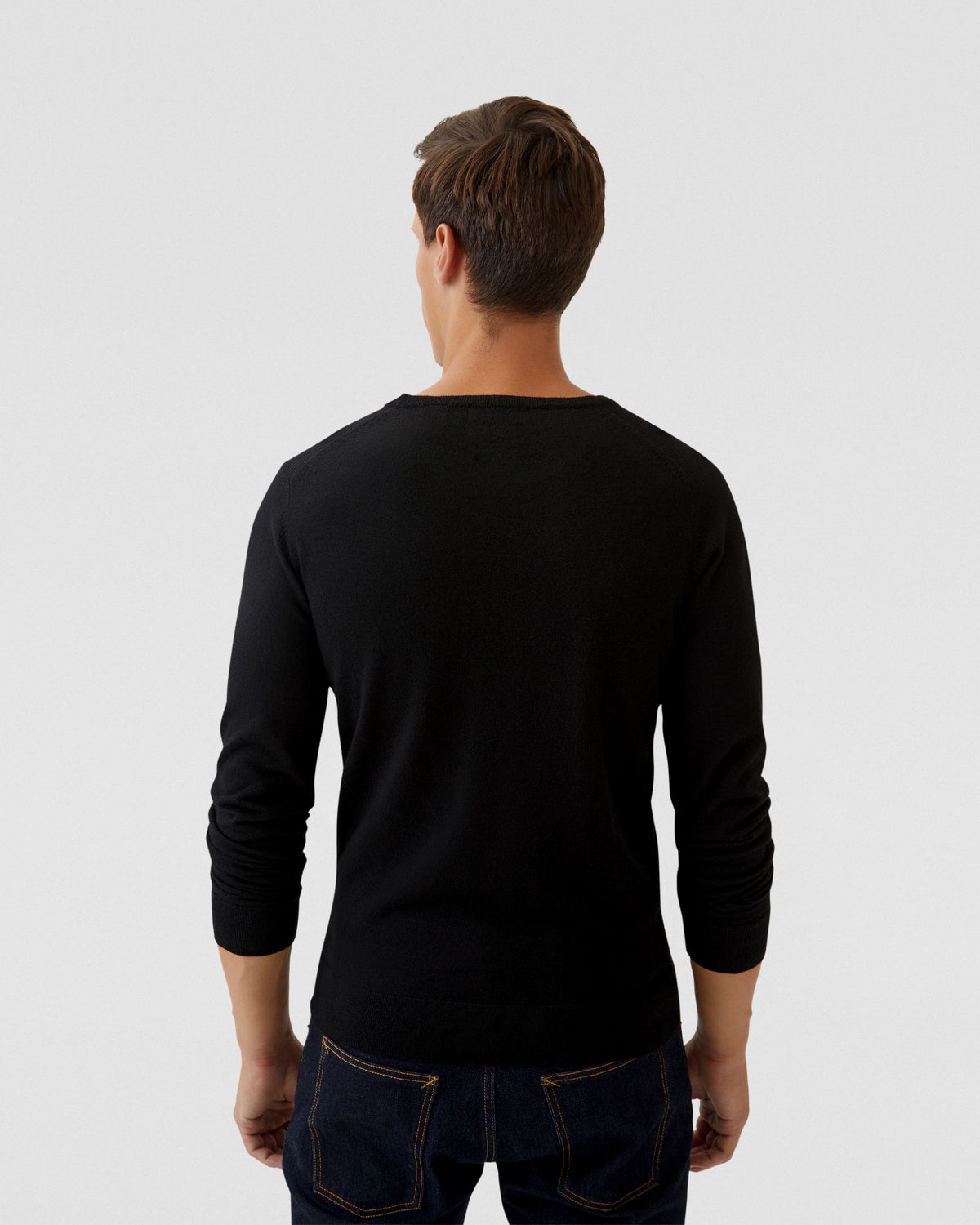 CREW NECK MERINO WOOL KNIT MENS KNITWEAR