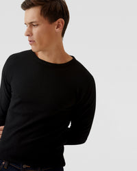 CREW NECK MERINO WOOL KNIT MENS KNITWEAR