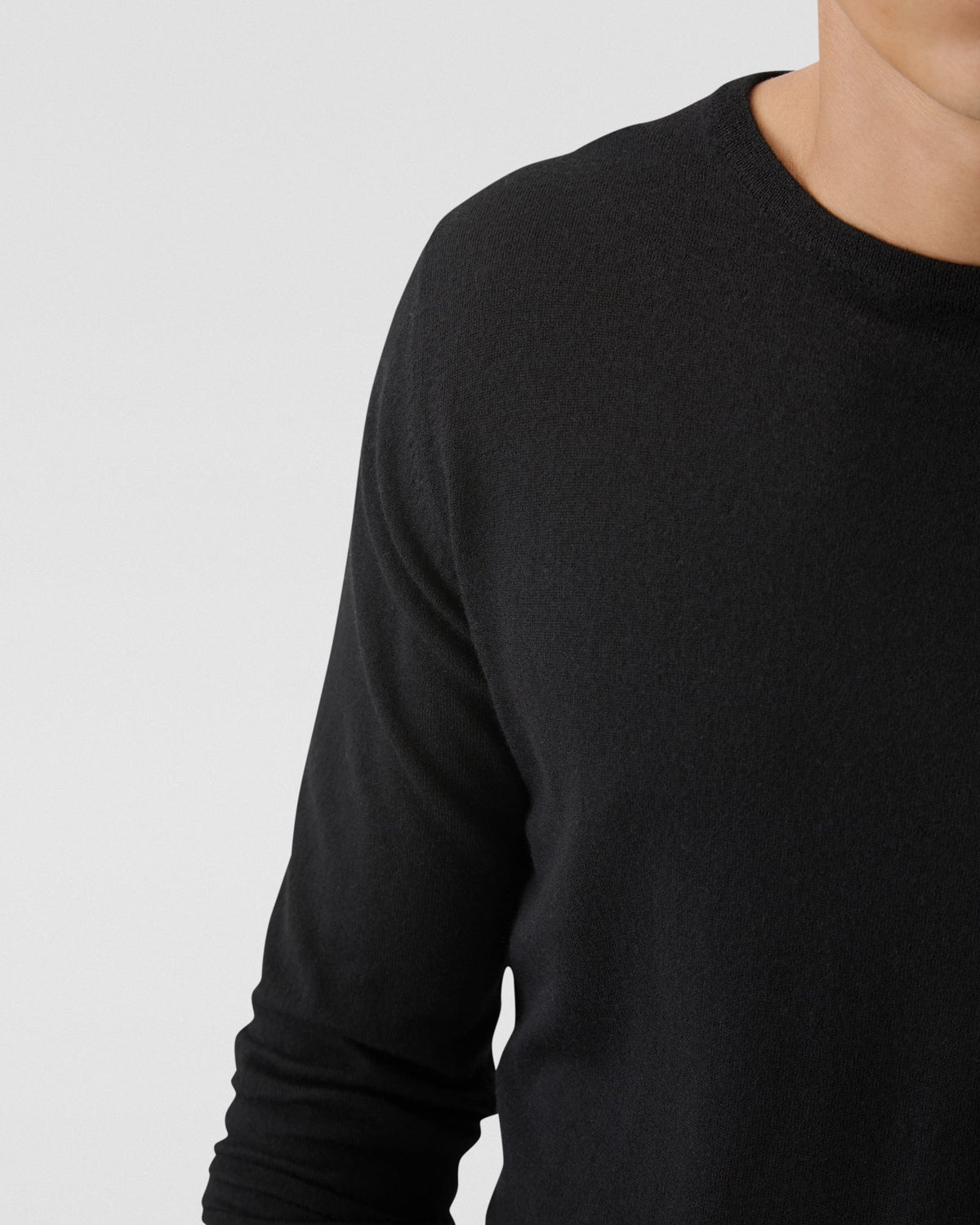 CREW NECK MERINO WOOL KNIT MENS KNITWEAR