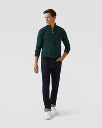 ZIP NECK MERINO WOOL KNIT MENS KNITWEAR