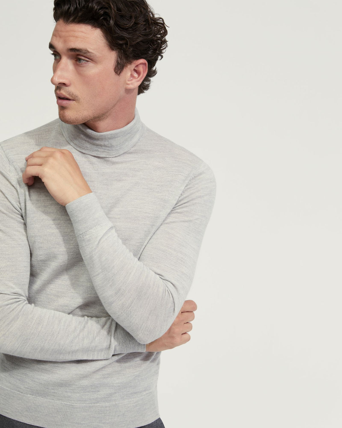 AARON TURTLE NECK MERINO WOOL KNIT MENS KNITWEAR