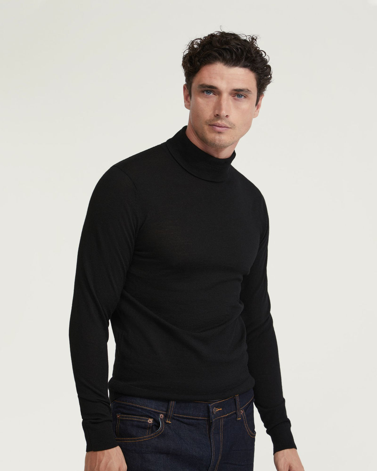 AARON TURTLE NECK MERINO WOOL KNIT MENS KNITWEAR