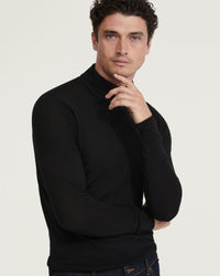 AARON TURTLE NECK MERINO WOOL KNIT MENS KNITWEAR