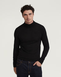 AARON TURTLE NECK MERINO WOOL KNIT MENS KNITWEAR