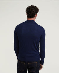ZIP NECK MERINO WOOL KNIT MENS KNITWEAR