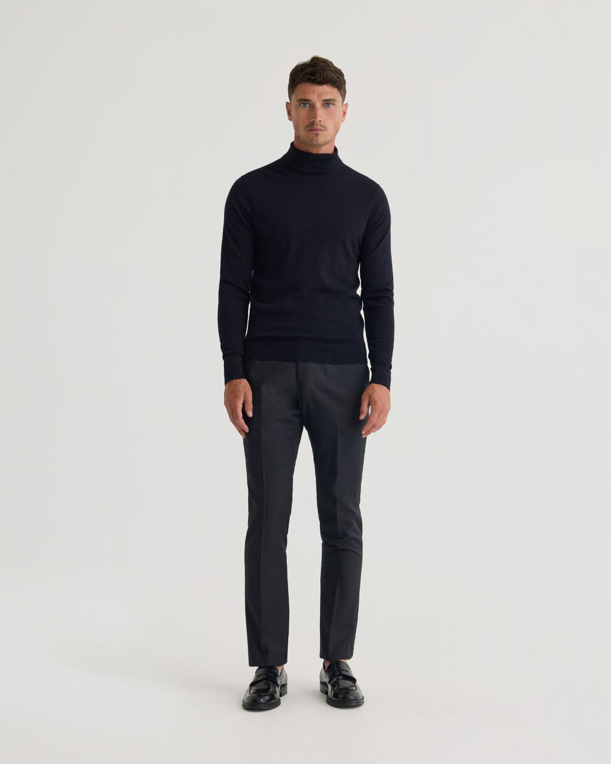Turtle Neck Merino Wool Pullover MENS KNITWEAR