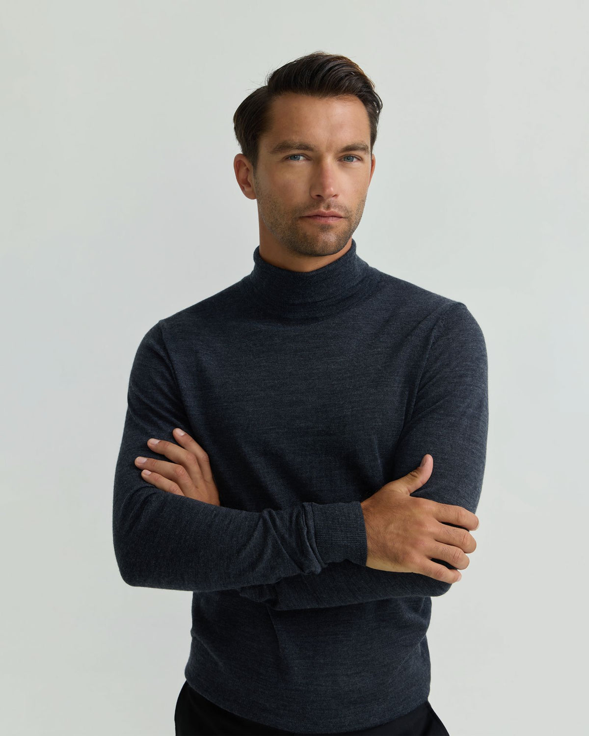 Turtle Neck Pure Meino Wool Pullove MENS KNITWEAR