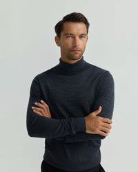 Turtle Neck Pure Meino Wool Pullove MENS KNITWEAR