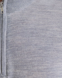 Merino Zip Neck Pure Wool Pullover - Available ~ 1-2 weeks MENS KNITWEAR