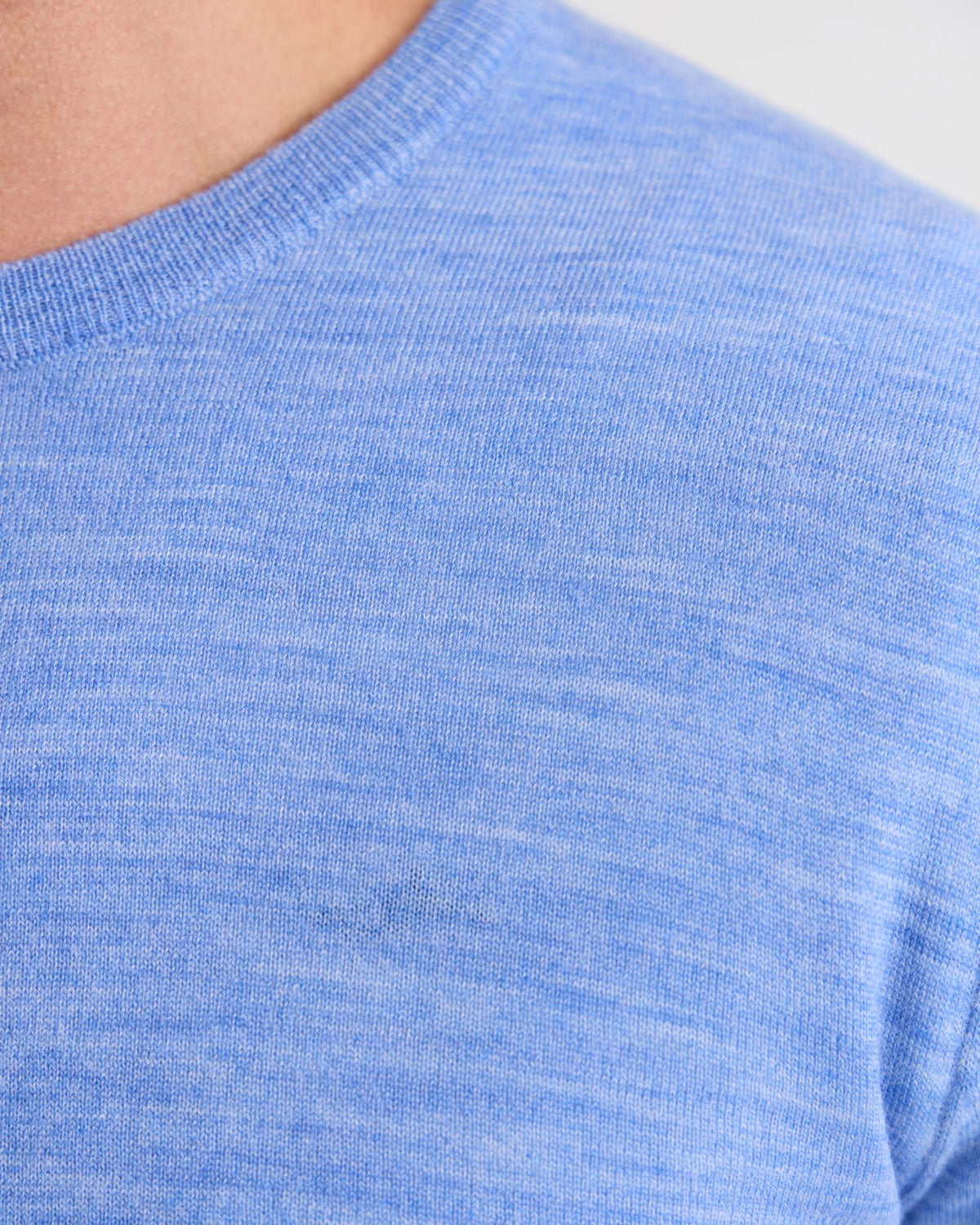 Crew Neck Pure Wool Pullover MENS KNITWEAR