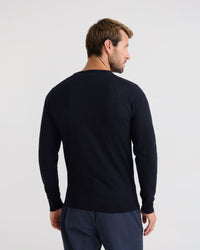 Crew Neck Pure Wool Pullover MENS KNITWEAR