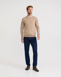 Crew Neck Pure Wool Pullover MENS KNITWEAR