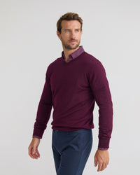 Basic V-Neck Pure Wool Pullover MENS KNITWEAR