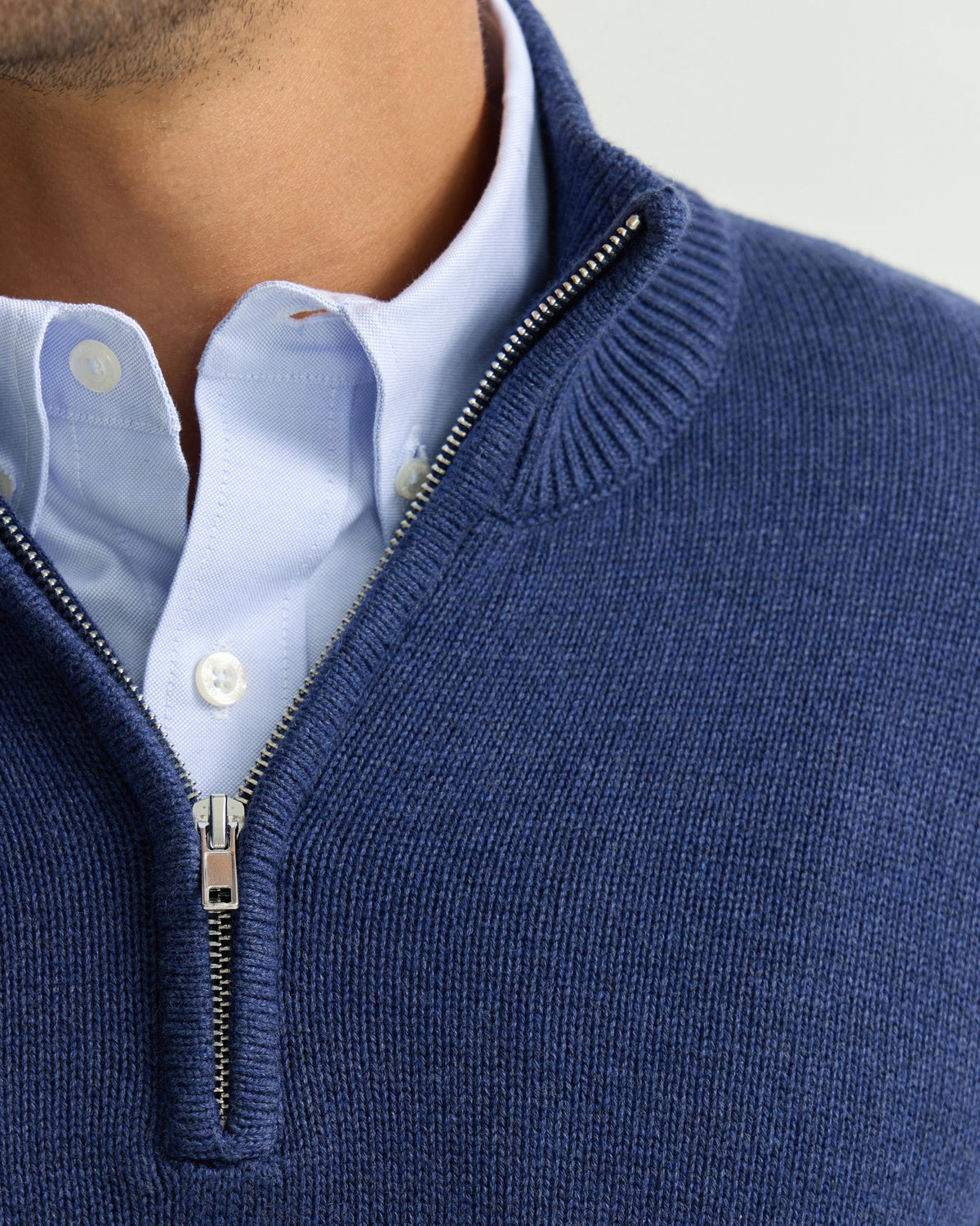 Robert Zip Neck Knit Pullover MENS KNITWEAR