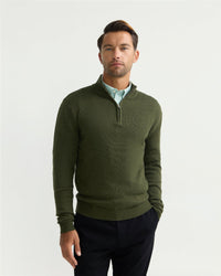 Robert Zip Neck Knit Pullover MENS KNITWEAR
