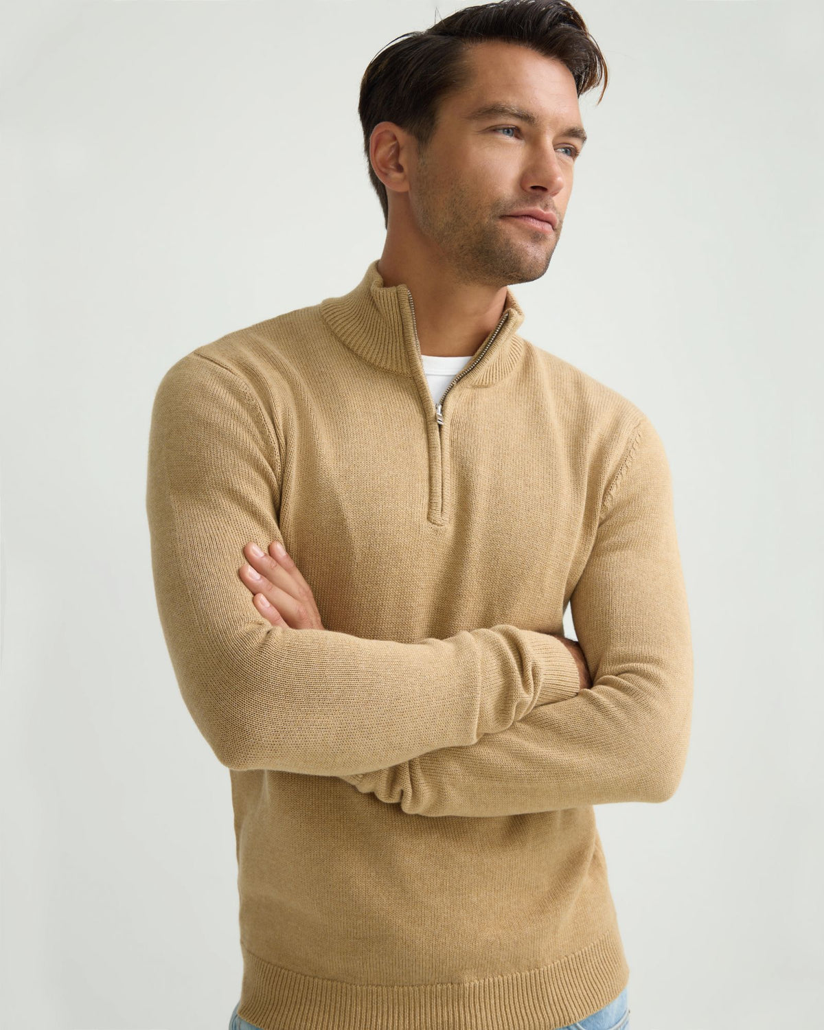 Robert Zip Neck Knit Pullover - Available ~ 1-2 weeks MENS KNITWEAR