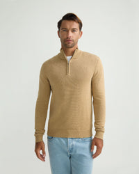 Robert Zip Neck Knit Pullover - Available ~ 1-2 weeks MENS KNITWEAR