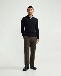 Robert Zip Neck Knit Pullover MENS KNITWEAR