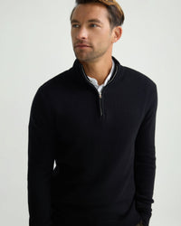 Robert Zip Neck Knit Pullover MENS KNITWEAR
