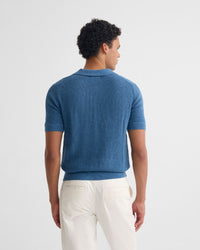 Huck Lined Knitted Polo MENS KNITWEAR