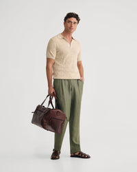 Huck Lined Knitted Polo MENS KNITWEAR