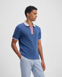 Holden Zip Neck Knitted Polo