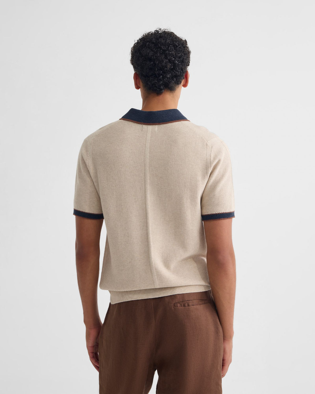 Holden Zip Neck Knitted Polo MENS KNITWEAR