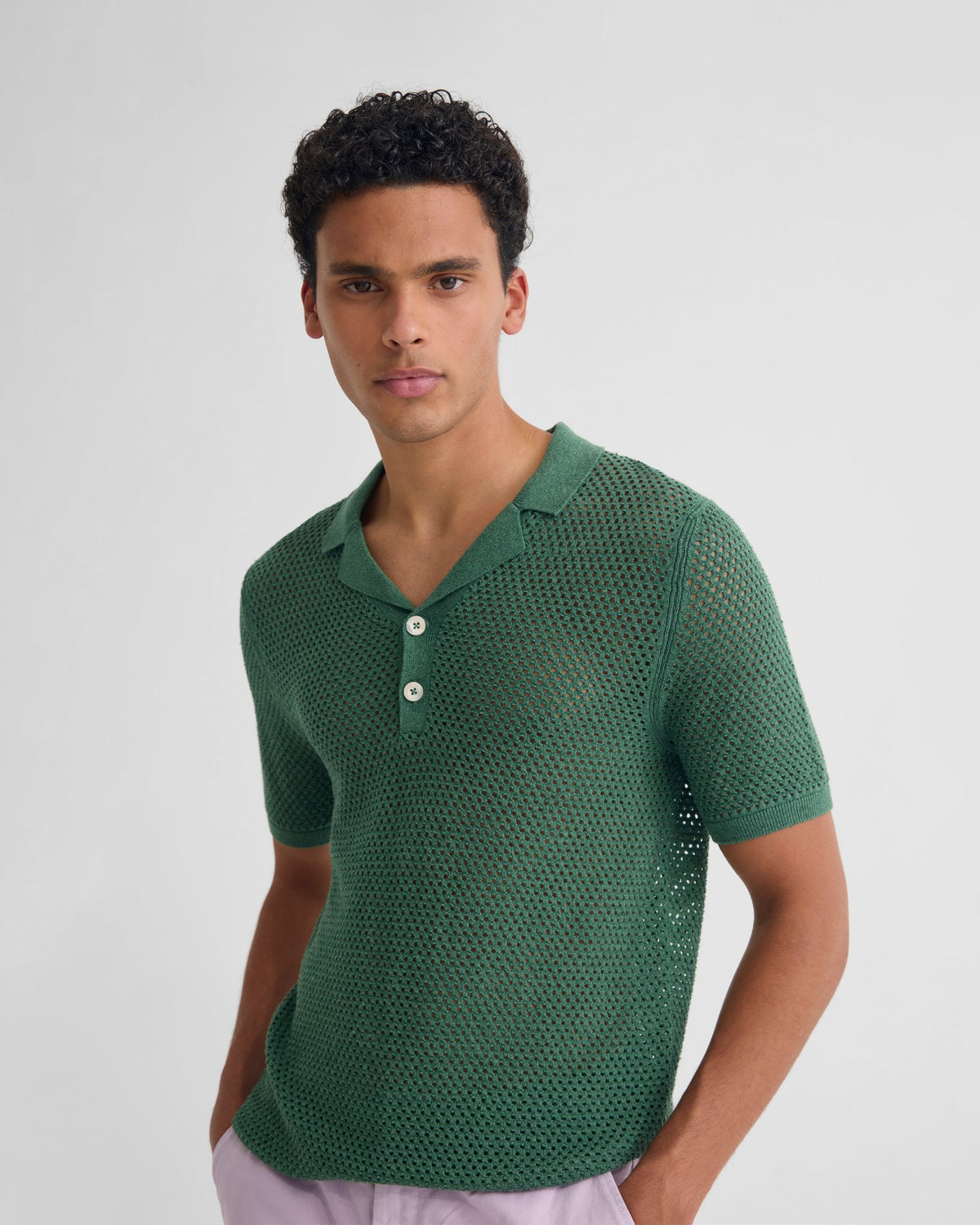 Lane Knitted Polo MENS KNITWEAR